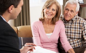 couple discuss their pension and finances